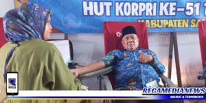 Camat Robatal Sampang Donor Darah di HUT KORPRI Ke 57