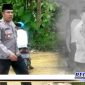 Caption: Kapolsek Omben bersama anggotanya, saat takziah dan memberikan bantuan kepada keluarga korban, (Dok. Harry/Regamedianews).