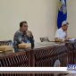 Caption: Kepala Dinas Kominfo Bangkalan, Agus Sugiyanto Zein saat menghadiri acara Sosialisasi Evaluasi Penyelenggaraan Statistik Sektoral. (Doc: Syafin/ RMN).