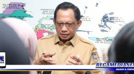 Caption: Mendagri Tito Karnavian saat diwawancara awak media, (Dok. foto istimewa).