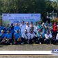 Caption: pose bersama BPJS Ketenagakerjaan Madura usai senam massal, (Dok. BPJAMSOSTEK).