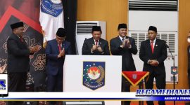 Caption: peresmian sekaligus pelantikan Penjabat Gubernur Papua Barat Daya di kantor pusat Kemendagri, Jakarta, (Dok. foto istimewa).