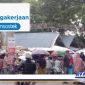 Caption: BPJS Ketenagakerjaan sosialisasi ke pasar di Pamekasan, (Dok. Redaksi Regamedianews).