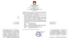 Caption: Surat pengumuman calon PPK yang lolos seleksi tes wawancara, (dok. KPUD Bangkalan).