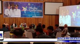 Caption: saat berlangsung media gathering di Hotel Royal Senyiur, Prigen, Pasuruan, (dok. redaksi regamedianews).
