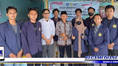 Mahasiswa KKN Tematik PIF UTM Gelar FGD Bersama Aparatur Desa Telaga Biru