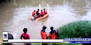 Manusia Silver Tenggelam di Sungai Sampang
