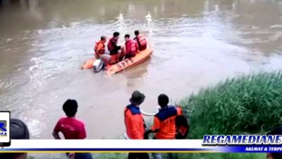 Manusia Silver Tenggelam di Sungai Sampang