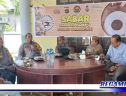 Polres Gorontalo Sabar Bersama Wartawan dan Masyarakat