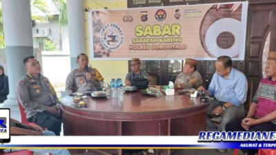 Polres Gorontalo Sabar Bersama Wartawan dan Masyarakat