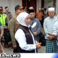 Caption: Gubernur Jatim Khofifah Indar Parawansa saat diwawancara awak media, (dok. Harry Regamedianews).