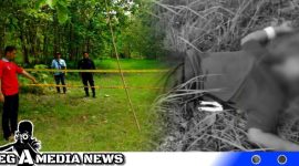 Caption: anggota Polsek Ketapang saat berada di lokasi kejadian, (dok. Harry Regamedianews).