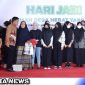 Caption: Abu Rizal didampingi ibunda, saat memperingati hari jadi Rumah Desa Hebat ke 4, di Pendopo Trunojoyo Sampang, (dok. redaksi regamedianews).