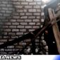 Caption: tampak sebagian rumah dan kandang sapi ambruk pasca kebakaran, (dok. Harry Regamedianews).