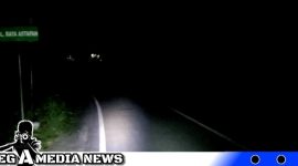 Caption: tikungan jalan raya Desa Astapah jalur Sampang tampak gelap, (dok. Harry Regamedianews).