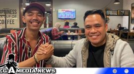 Caption: Tiktoker Ryan Sunandar bersama Acong Latif disalah satu cafe, (dok. regamedianews).