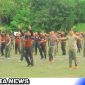 Caption: TNI-Polri hingga Wartawan Aceh Selatan saat Laksanakan Olah Raga Bersama (foto asmar endi) 