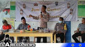Caption: Kapolsek Pangarengan Ipda Sujiyono saat menyikapi curhat warga Ragung, (dok. regamedianews).