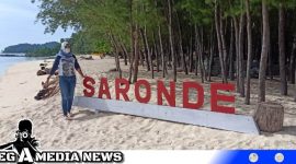 Caption: Pulau Saronde, (dok. Yusrianto Regamedianews).