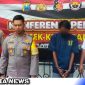 Caption: Polsek Kenjeran tunjukkan tersangka curanmor TKP Bulak Setro, (dok. Basori Regamedianews).
