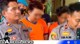 Caption: Konferensi Pers, Polsek Tegalsari ungkap kasus penyalahgunaan narkoba, (dok. Basori Regamedianews).