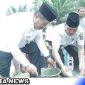 Caption: Wakil Bupati Asahan, Taufik Zainal Abidin Siregar saat melakukan peletakan batu pertama pembangunan Pondok Pesantren Tahfidzul Qur'an (Foto/IR) 