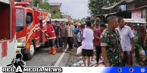 Dua Unit Ruko Hangus Terbakar di Tapaktuan