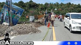 Caption: Jembatan Krueng Baru Labuhan Haji Barat Aceh Selatan (foto/AE) 