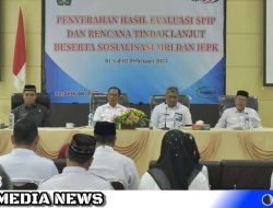 Inspektorat Serahkan Hasil Evaluasi SPIP Aceh Selatan