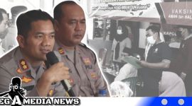Caption: Kapolres Sampang AKBP Siswantoro didampingi Kapolsek Kedungdung Iptu Darus Salam, saat giat Jumat Curhat, (dok. regamedianews).