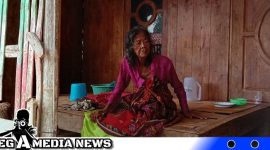 Caption: nenek Maniti saat ditemui awak media di rumahnya, di Desa Astapah, (dok. regamedianews).