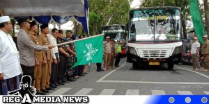 Ribuan Warga Sampang Berangkat Ke Resepsi Puncak Satu Abad NU