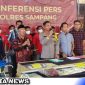Caption: Polres Sampang gelar konferensi pers ungkap kasus narkoba dan kriminal, (dok. regamedianews).
