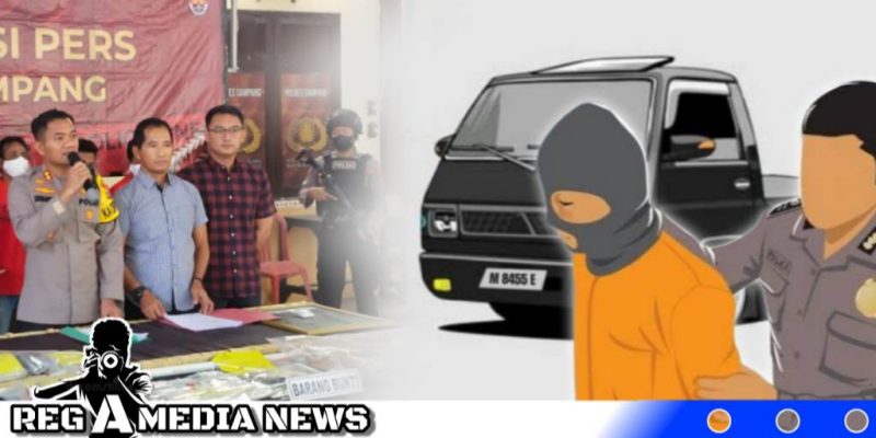 Caption: Polres Sampang ungkap kasus pencurian pick up, (dok. regamedianews).
