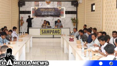 HPN 2023, Polres Sampang Kemas Piramida