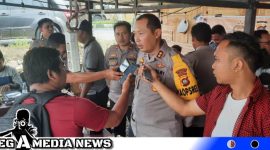 Caption: Kapolres Gorontalo saat diwawancara usai Jumat Curhat, (dok. regamedianews).