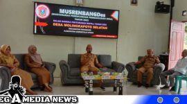 Caption: saat berlangsungnya Musrenbangdes  di Desa Molingkapoto Selatan Kecamatan Kwandang Kabupaten Gorut, (dok. regamedianews).