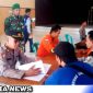 Caption: tampak sejumlah personel Polres Sampang, Kodim 0828, Dishub dan BPBD berada  di posko penanganan bencana alam, (dok. regamedianews).
