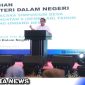 Caption: Mendagri saat memberi arahan dalam Simposium Desa 2023, (dok. regamedianews).