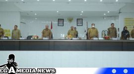 Caption: Rapat Koordinasi Pemerintahan (Rakorpem) di aula Melati Kantor Bupati Asahan (doc.ir) 