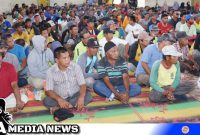 Caption: saat acara silaturahmi di Gedung Serbaguna, Kisaran, (foto/ir). 