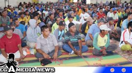 Caption: saat acara silaturahmi di Gedung Serbaguna, Kisaran, (foto/ir). 