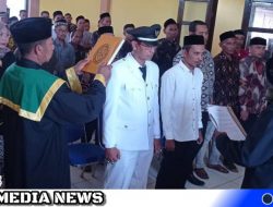 Camat Pasie Raja Lantik Keuchik Gampong Baro