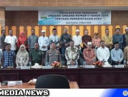 DPRA Gelar Sosialisasi UUPA, di Lantai II Gedung DPRK Aceh Selatan