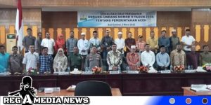 DPRA Gelar Sosialisasi UUPA, di Lantai II Gedung DPRK Aceh Selatan