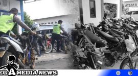 Caption: Satlantas Polres Sampang amankan 22 sepeda motor balap liar, (dok. regamedianews).