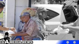 Caption: tampak PC AMK Sampang saat berbagi kepada tukang becak, (dok. regamedianews).