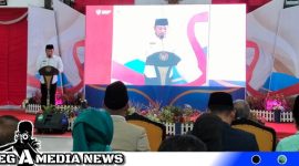 Caption: Bupati Sampang H.Slamet Junaidi menyampaikan pemaparannya saat Musrenbang RKPD tahun 2024, di Pendopo Trunojoyo Sampang, (dok. regamedianews).