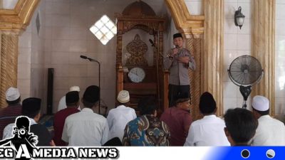 Safari Sholat Dzuhur, Satbinmas Polres Sampang Sampaikan Imbauan Kamtibmas