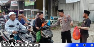 Ramadhan, Joker Gandeng Polsek Omben Berbagi